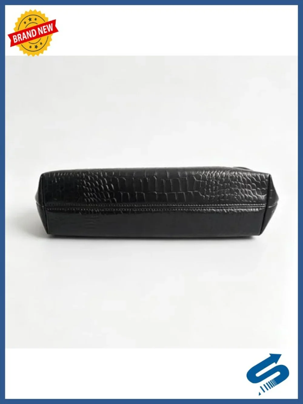 Elegant Faux PU Leather Clutch Chain Strap Evening Bag